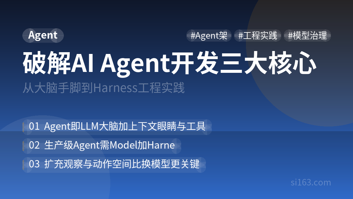 想入门 AI Agent 开发，先把这套大脑、眼睛与手脚的骨架弄懂